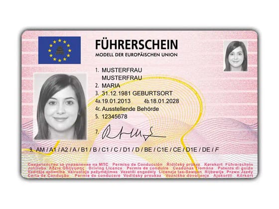 Austria driver license
